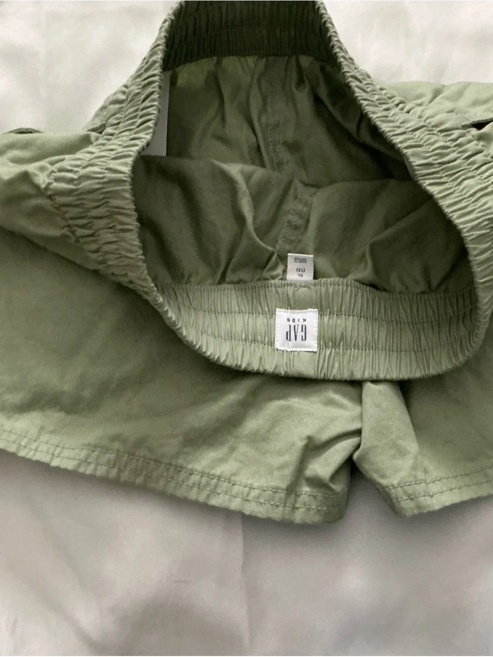 GAP Light Sage Green Elastic Waist Athletic Shorts